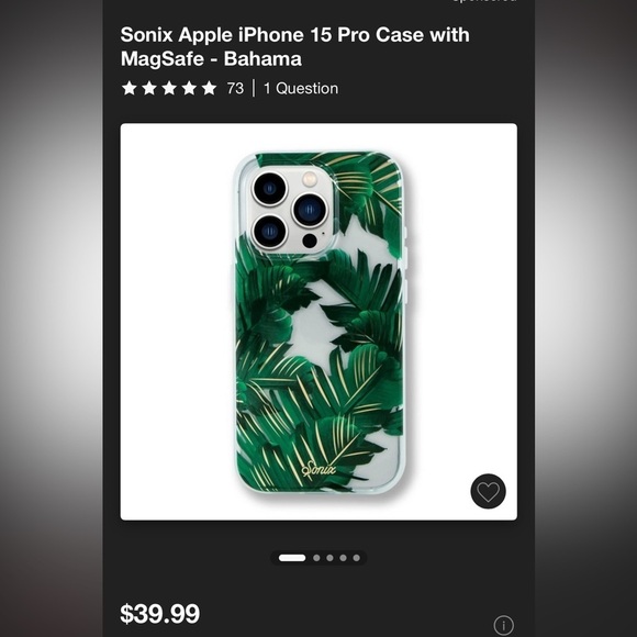 Sonix iPhone 15 Pro, Bahama pattern, new! - Picture 6 of 6